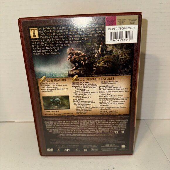 The Lord of the Rings: The Two Towers Full Screen DVD - Picture 2 of 11